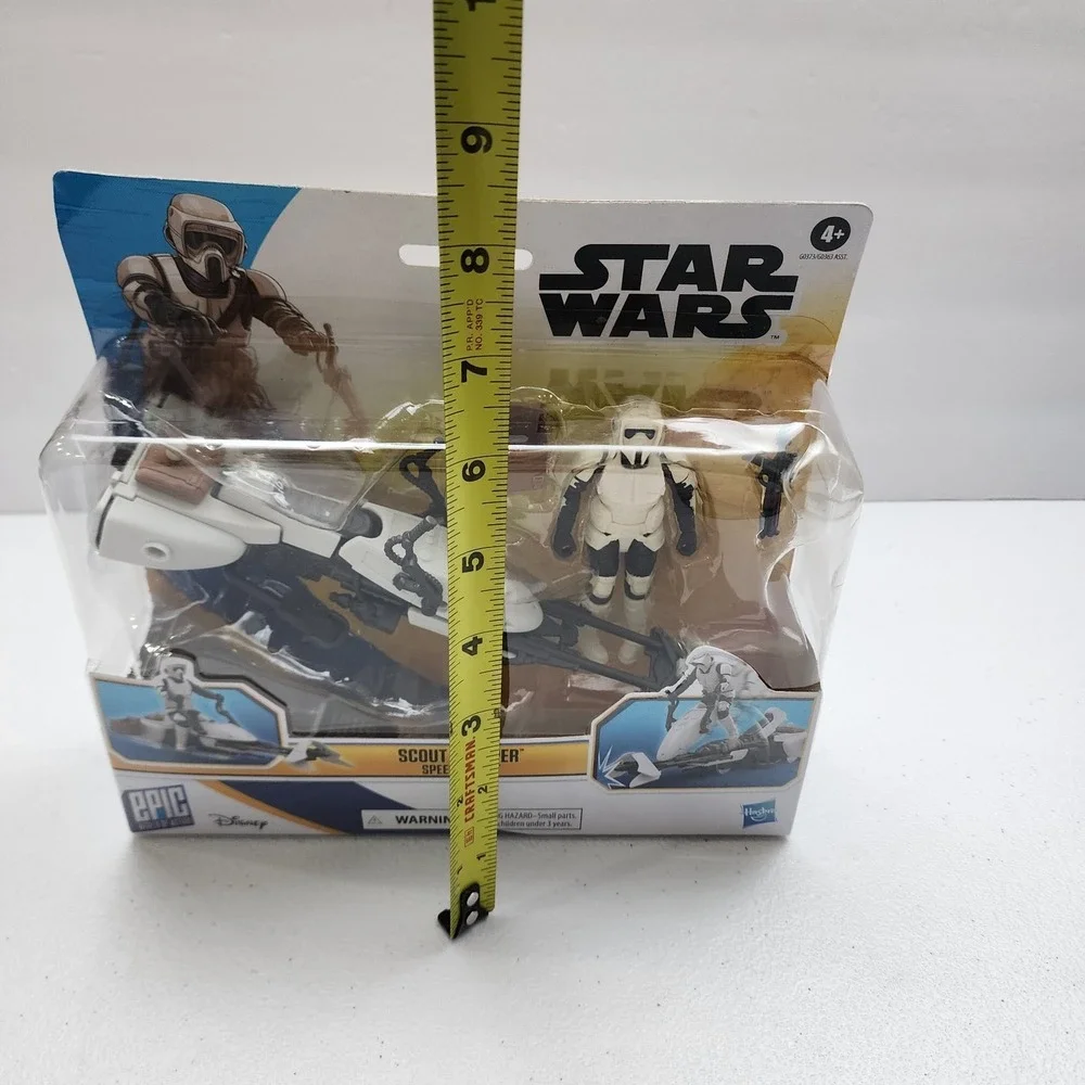 Disney Star Wars Epic World Of Action Mandalorian w/ Speeder Bike Hasbro NEW